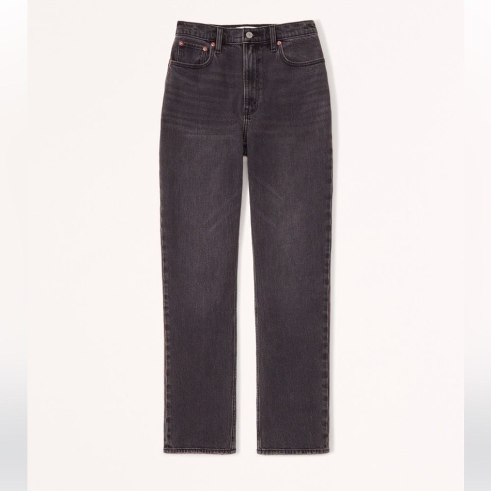 Abercrombie and Fitch The 90s Ultra High Rise Straight Leg Jeans